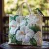 Bolso de Mano con Estampado de Moda Tendencia para Mujer 3D Transfronterizo Nuevo Producto Temu Amazon Bolso de Hombro Lona 300g