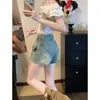 Mini Falda de Mezclilla Irregular de Tiro Bajo en Línea A para Figuras Petites, Nuevo Diseño Verano 2026, Estilo de Nicho, Falda Bodycon