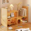 Estantería de escritorio, Estante de almacenamiento de esquina para escritorio, Organizador de escritorio de oficina, Estantería de múltiples niveles para escritorio de dormitorio, Estante escalonado para estación de trabajo