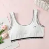 Ropa interior transfronteriza sin algodón para estudiantes de secundaria, Chaleco para el período de desarrollo para prevenir puntos salientes, Sujetador para estudiantes de preparatoria y chicas mayores