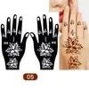 Plantillas de Henna para Manos de Venta Caliente Transfronterizas, Huellas de Mano para Bodas, Decoraciones de Manos para Escenario, Tatuajes Temporales de Mano