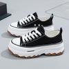Zapatos de Lona Clásicos Br301 para Mujer, Zapatillas Versátiles de Moda Nuevas para Primavera y Verano, Suela Gruesa que Aumenta la Altura, Estilo Coreano para Estudiantes, Zapatos Populares