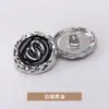 Hebilla de Anillo Doble C Hebilla Cosida a Mano Metal Lana Abrigo Chaqueta Traje Hebilla Formal Botón Botón Jinda