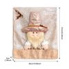 Decoraciones de Navidad, Fundas para Sillas con Sombreros, Fundas para Taburetes, Fundas para Sillas de Muñeca, Decoración para el Hogar Europea y Americana, Mini Bufandas de Navidad