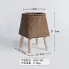 Suporte de Flores Nórdico de Rattan Suporte Triangular Vaso de Flores de Mesa Criativo Recipiente de Armazenamento para Plantas Prateleira para Plantas Vaso de Grama Atacado
