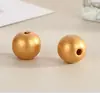 Protección del medio ambiente no se decolora 16 mm cuentas de madera de color color sólido flor de loto cuentas redondas con cuentas decoración del hogar accesorios de joyería diy