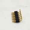 Conector de Pino de Mola Curvo de 6 Pinos, Conector Pogopin Pino de Mola Transmissão de Sinal Inteligente