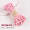 Cuerda de algodón hilado en núcleo engrosada de 4 mm, cuerda de tejido hecha a mano DIY de poliéster-algodón, material para tapices, colgantes de bolso y cordones para colgar