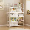 Estante de Almacenamiento Multicapa Más Vendido Transfronterizo Estante de Almacenamiento para el Hogar Estante de Exhibición de Piso para Dormitorio Simple y Duradero Estante para Snacks y Comestibles