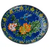 Atacado do Fabricante Porta-copos Esmaltados Cloisonné para Xícara de Chá Kung Fu, Porta-copos para Cerimônia do Chá, Tapetes de Chá de Cobre Esmaltado, Almofadas de Isolamento Térmico, Acessórios