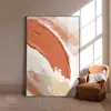 Textura Abstracta Vestíbulo Pintura al Óleo Pintada a Mano Pared de Fondo de Sofá Minimalista Moderno Pintura Decorativa para Pasillo Minimalista