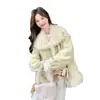 Invierno 2025 Nuevo Estilo Reductor de Edad Versátil Cómodo Agradable a la Piel Informal Moda que Mejora la Calidad Chaqueta Corta Tendencia