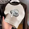 Blusa Térmica de Fleece para Meninas Outono Inverno 2026 Nova Blusa Escovada Infantil Roupa Íntima Camiseta Raglan de Manga Longa Outono Inverno