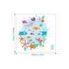 Nuevos Adhesivos de Inodoro para Baño con Peces Submarinos y Estrellas de Mar, Adhesivos de Pared Transferibles Transfronterizos, Decoración para Ventanas de Vidrio ZY817P