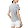 Camiseta de Manga Curta com Patchwork Tridimensional Estilo Ins Linha Espinha de Peixe para Mulheres, Primavera e Verão, Respirável com Sensação de Gelo, Emagrecedora, Ombro Normal, Top com Gola Redonda