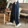 Pantalones Sueltos de Cáñamo General Verano Pantalones de Lino para Hombre Sueltos Estilo Chino Talla Grande Hombre Gordo Pantalones de Pierna Ancha Tiro Grande Pantalones Linterna