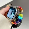 Adecuado para Apple Applewatch Correa Verano Piedra Natural Reloj Reloj Nuevo Pulsera Joyería de Alta Gama para Mujeres
