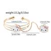Pulsera abierta de aleación de zinc Hello Kitty de Sanrio, muy vendida entre Europa y Estados Unidos.