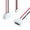 Enchufe Hembra Impermeable Tipo C de 2 Pines Cuadrado Montaje en Panel a Presión Con Cable + Terminal PH2.0 LN-003