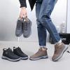 Zapatos Nuevos de Invierno para Hombre Forrados de Felpa Botas Cálidas para Nieve Cómodos Suela Suave Antideslizantes Zapatos de Papá Botas Altas para Exterior Zapatos de Algodón para Hombre
