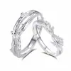 Anillos de pareja Lianliuzhi para hombres y mujeres, diseño de nicho de lujo ligero, anillos de moda estilo ins, accesorios de moda al por mayor