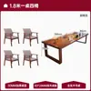 Mesa de madeira maciça para estudo em espaço aberto, leitura de escritório, bancada para duas pessoas, mesa de estudo, uso doméstico, mesa longa para sala de estar