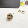 Relleno de Oro Color Duradero Zircón Mariposa Flor Caja Mágica Separador Pulsera de Cristal Collar Accesorios DIY Cuentas Hecho a Mano