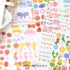 Inferel. Me Sticker Serie Carnaval Arcoíris ins Lindo Material Básico para Cuaderno Hoja de Pegatinas en 8