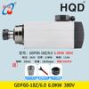 Motor husillo para máquina de grabado 2.2/3.0/3.2/4.5/5.5KW husillo refrigerado por agua Hanqi + husillo eléctrico frontal