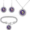 El Conjunto Más Popular de Amazon: Pulsera, Collar y Aretes del Equipo Cabra de Fútbol de la NFL