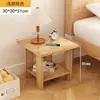 Mesa auxiliar pequeña económica para sofá, mesa lateral para habitación de alquiler, estante de almacenamiento junto a la cama, mesa de centro simple nórdica, mesa de café para sala de estar del hogar