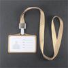 Juego de tarjetas de aleación de aluminio horizontal de tamaño pequeño, tarjeta de trabajo de enfermera, médico, insignia, certificado, etiqueta, clip comercial de metal