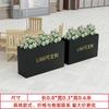 Jardinera de flores de acero inoxidable para exteriores, combinación de jardinera de hierro forjado, macetero municipal, departamento de ventas, jardinera comercial de hierro forjado, valla