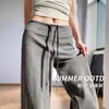Pantalones Deportivos Negros para Mujer, Nueva Temporada Primavera/Verano 2026, Cintura Alta, Caída Suelta, Adelgazantes, Pierna Recta, Corte Estrecho, Casual, Pantalones Anchos para Mujer Petite