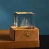Luz de Noche Personalizada de Cristal para Regalo de Nuevo Producto Transfronterizo Lámpara de Mesita de Noche Decoración de Mesa Regalo Navideño para Mamá y Maestra