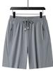 Pantalones cortos de seda de hielo de verano para hombre, finos, sueltos, informales, elásticos, deportivos, para exteriores, de secado rápido, ligeros y transpirables.