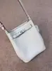 Bolsa Kelly Bucket de Couro Bovino de Primeira Camada, Bolsa Feminina de Couro Genuíno de Grande Capacidade, Bolsa de Ombro Versátil com Alça Larga, Bolsa Transversal