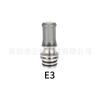 510 Largo Acero Inoxidable + Plástico Acrílico Pom Pei Pajita Conector Único Goteo