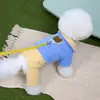 Directamente del fabricante: ropa para mascotas para otoño e invierno, ropa para perros con forro polar para Teddy y Bichón, cómoda para uso en casa, 26 colores suaves, pantalones de cuatro patas