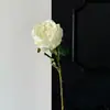 Flor artificial de rosa Austin de un solo tallo, arreglo de escena de boda de alta gama, arreglo floral, adorno de flor para decoración del hogar