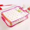 Saco de embalagem para suprimentos de gel de banho de PVC bolsa de mão transparente para shampoo bolsa de acabamento cosmético saco com zíper de plástico