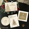Feliz Natal Cartão de Boas Festas Presente Pode Ser Cartão com Mensagem Manuscrita Cartão de Decoração para Embalagem de Panificação Artesanal