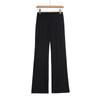 Calça Reta Dape Macia e Encerada de Cintura Baixa Sexy para Menina Pura Calça de Yoga Casual para Casa Slim-fit Feminina Multicolorida