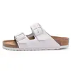 Pantuflas de Hebilla Plana de Talla Grande Transfronterizas para Mujer Verano 2024 Estilo Retro Europeo y Americano Pantuflas Birkenstock para Mujer