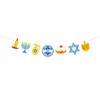 Nuevo producto de poesía Meiyue con pancarta navideña con temática judía de HANUKKAH, suministros para fiestas, bandera de FELIZ HANUKKAH