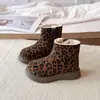 Botines para Niñas 2026 Otoño/Invierno Nuevo Estilo Estampado de Leopardo Infantil Botas Retro Versátiles Botas Martin Cálidas con Estilo para Niñas Pequeñas