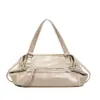 Bolsa Tote Transfronteiriça Feminina Grande Capacidade Retro para o Dia a Dia Ombro Único Design com Senso de Moda Nicho Estilo Motociclista Bolsa Transversal