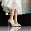 Sapatos Elegantes de Salto Alto Estilo Europeu com uma Vibe de Socialite, Novo Modelo 2026, Adequados para Uso Diário Casual e Profissional, Apresentando Saltos Grossos, Bicos Afiados e Saltos Finos