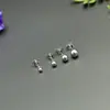Estilo japonês e coreano novo brincos de aço inoxidável furos na orelha pinos de orelha simples contas redondas brincos de touca fabricantes femininos atacado