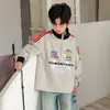Sudadera con cuello alto para niños, Nuevo estilo Primavera y Otoño 2026, Camiseta básica casual fresca y elegante para niños mayores, Atuendo de primavera para niños